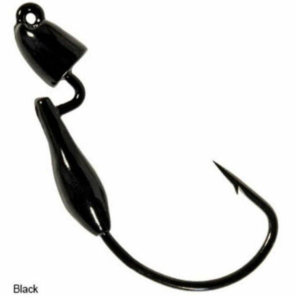 Z-Man 4 & 0.375 oz Black Pro Bulletz Jig Head, 3PK P4H38-02PK3